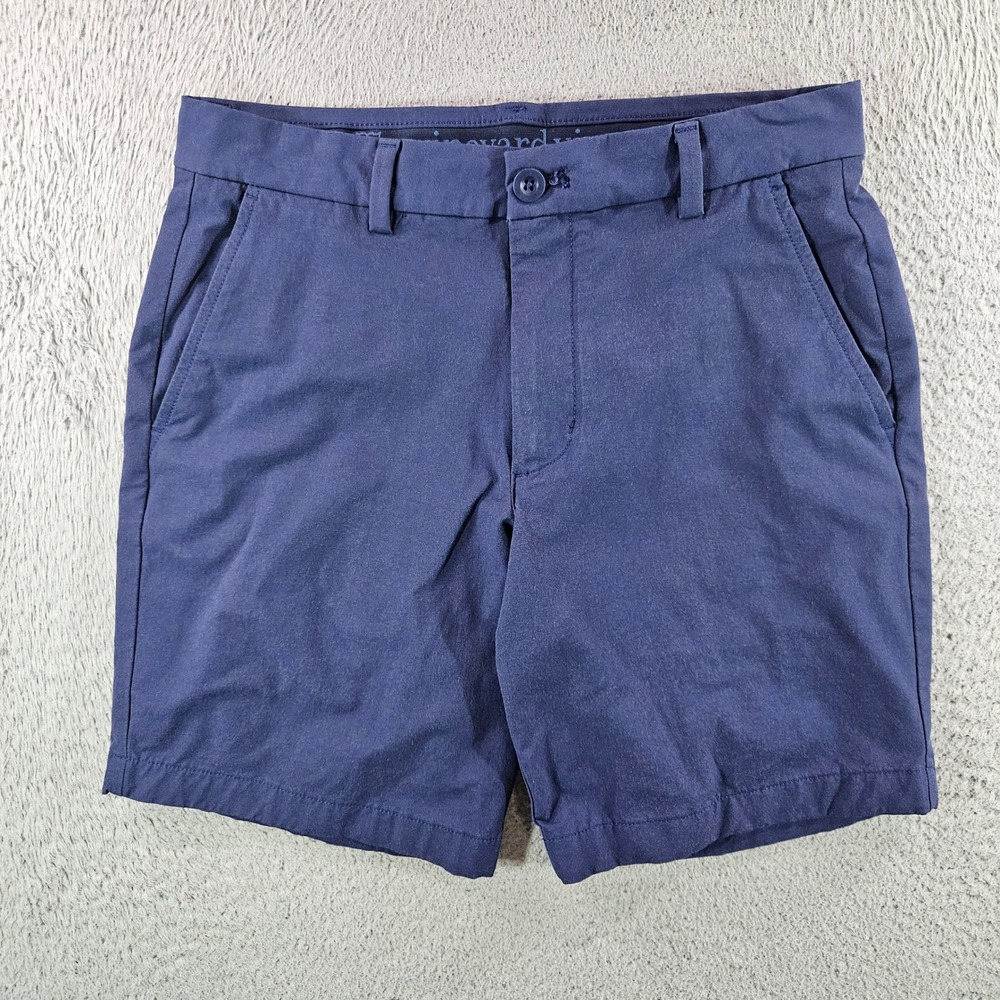 Vineyard Vines Performance Shorts Mens‎ 28 Navy Blue Golf Chino 8 Inch Inseam